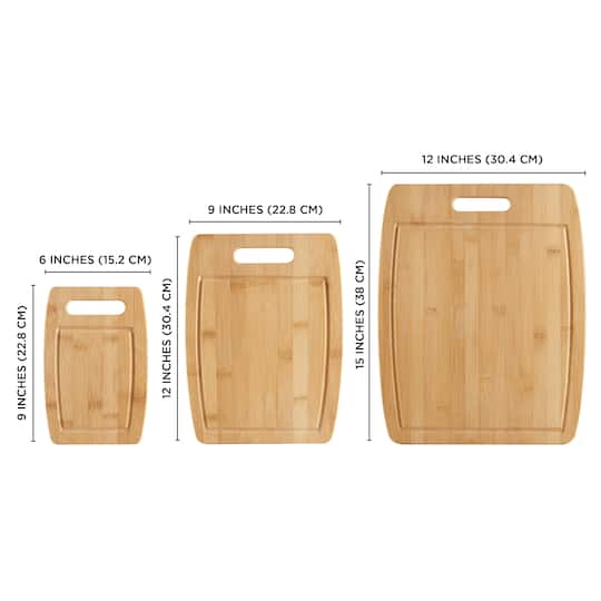 Sabatier Bamboo Cutting Board Set